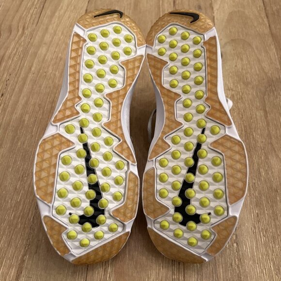 NIKE Youth 6Y VAPOR SPEED TURF VPR Lacrosse Shoes White Metallic #850673-111 - Picture 4 of 5